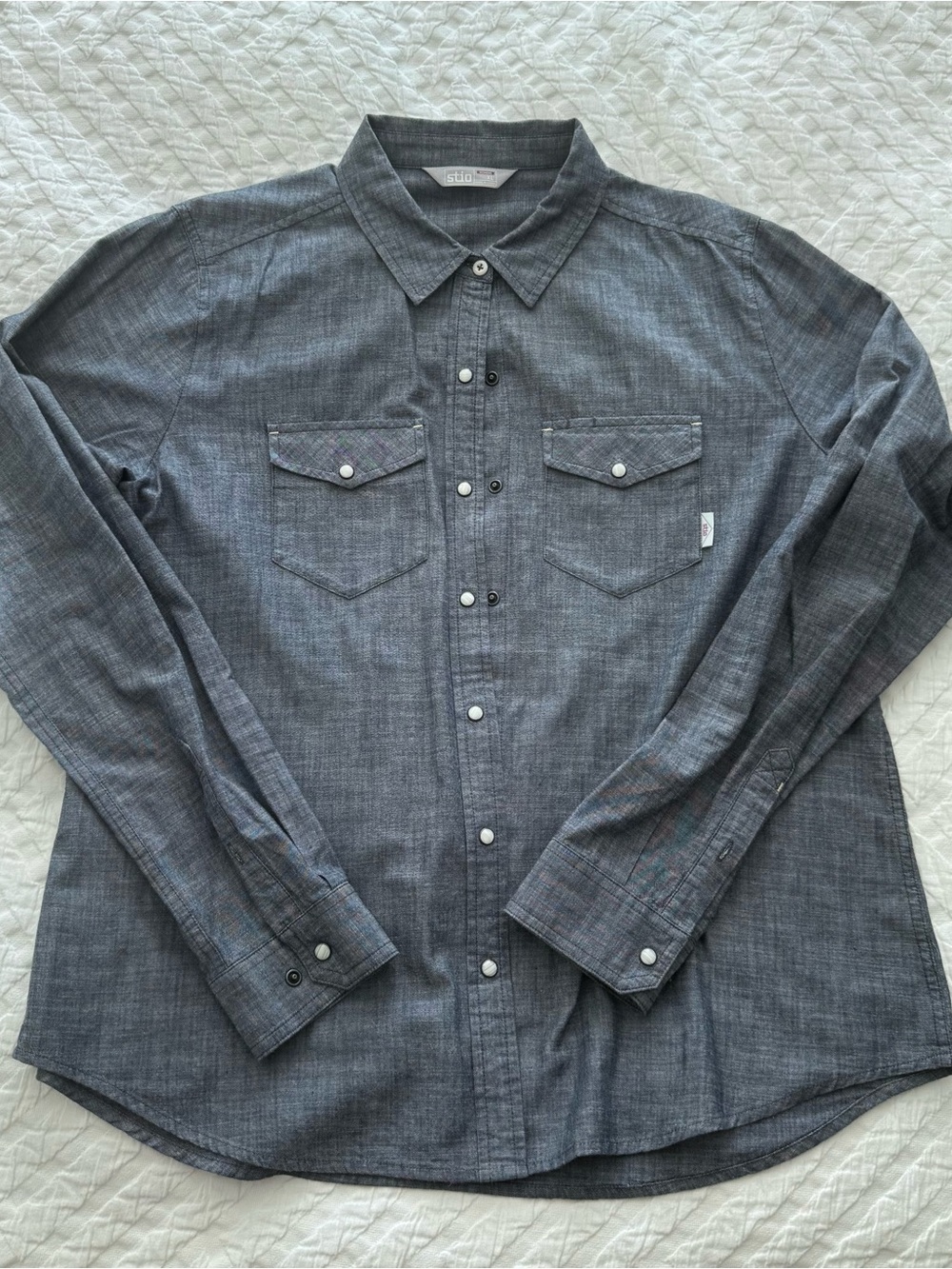 Stio Women's Chambray Button-Down Shirt - Heather Gray